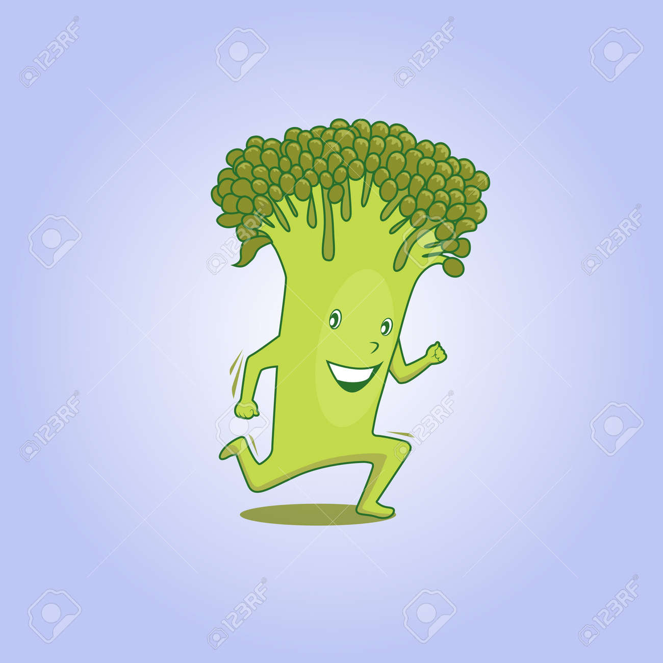 Brocoli Dibujos Animados Dulce Corriente Lindo Ilustracion Vectorial Facil Editable Ilustraciones Vectoriales Clip Art Vectorizado Libre De Derechos Image