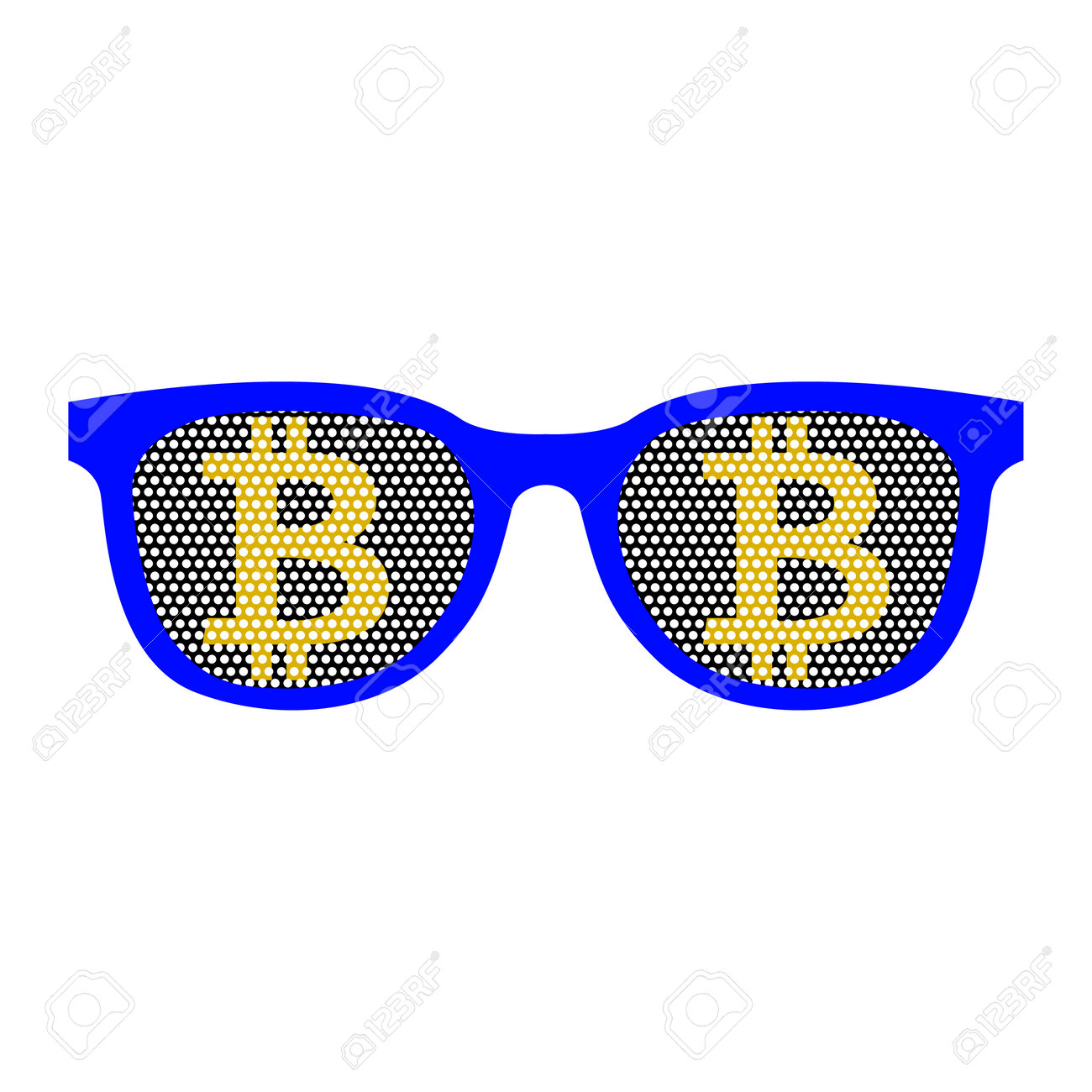 Bitcoin 패러디 안경 아이콘 그림 로열티 무료 사진, 그림, 이미지 그리고 스톡포토그래피. Image 169408695