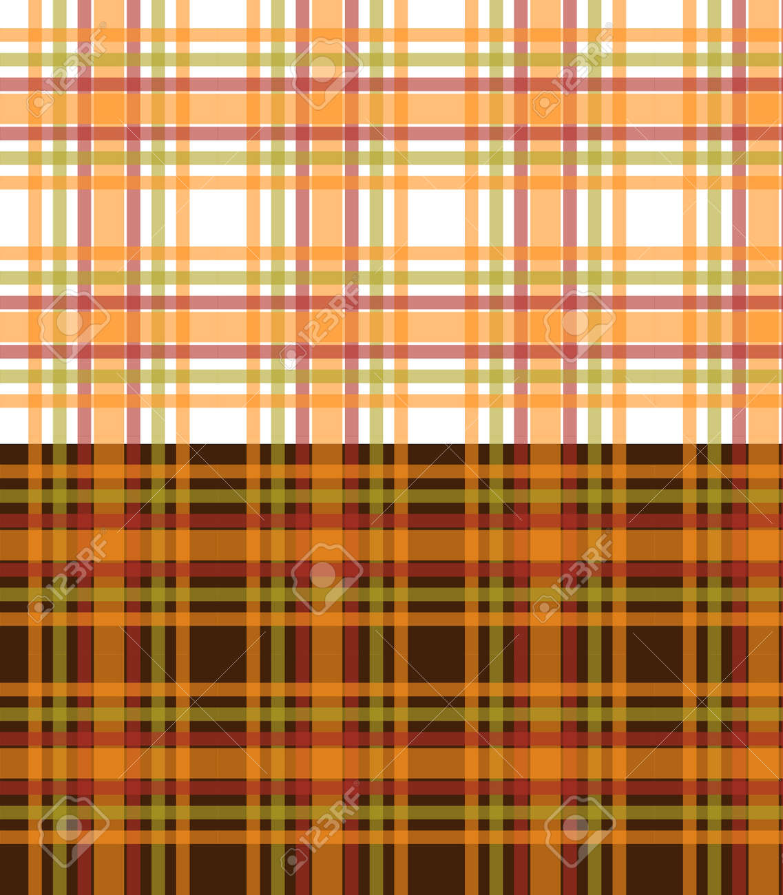 オレンジ グリーン チェック柄シームレスな背景 パターンを繰り返し のイラスト素材 ベクタ Image 3550
