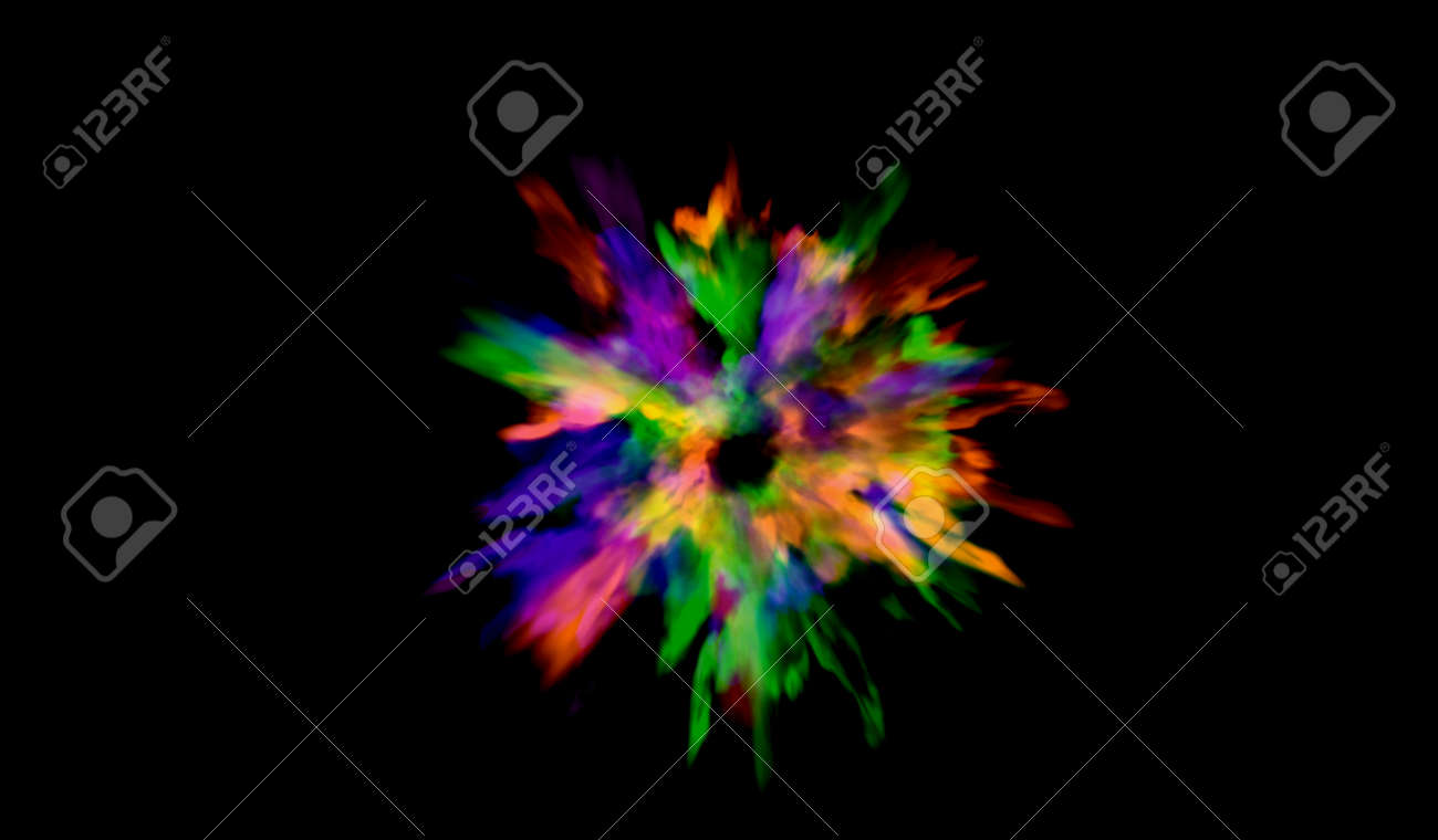 eps10 color powder explosion background colored dust paint explode