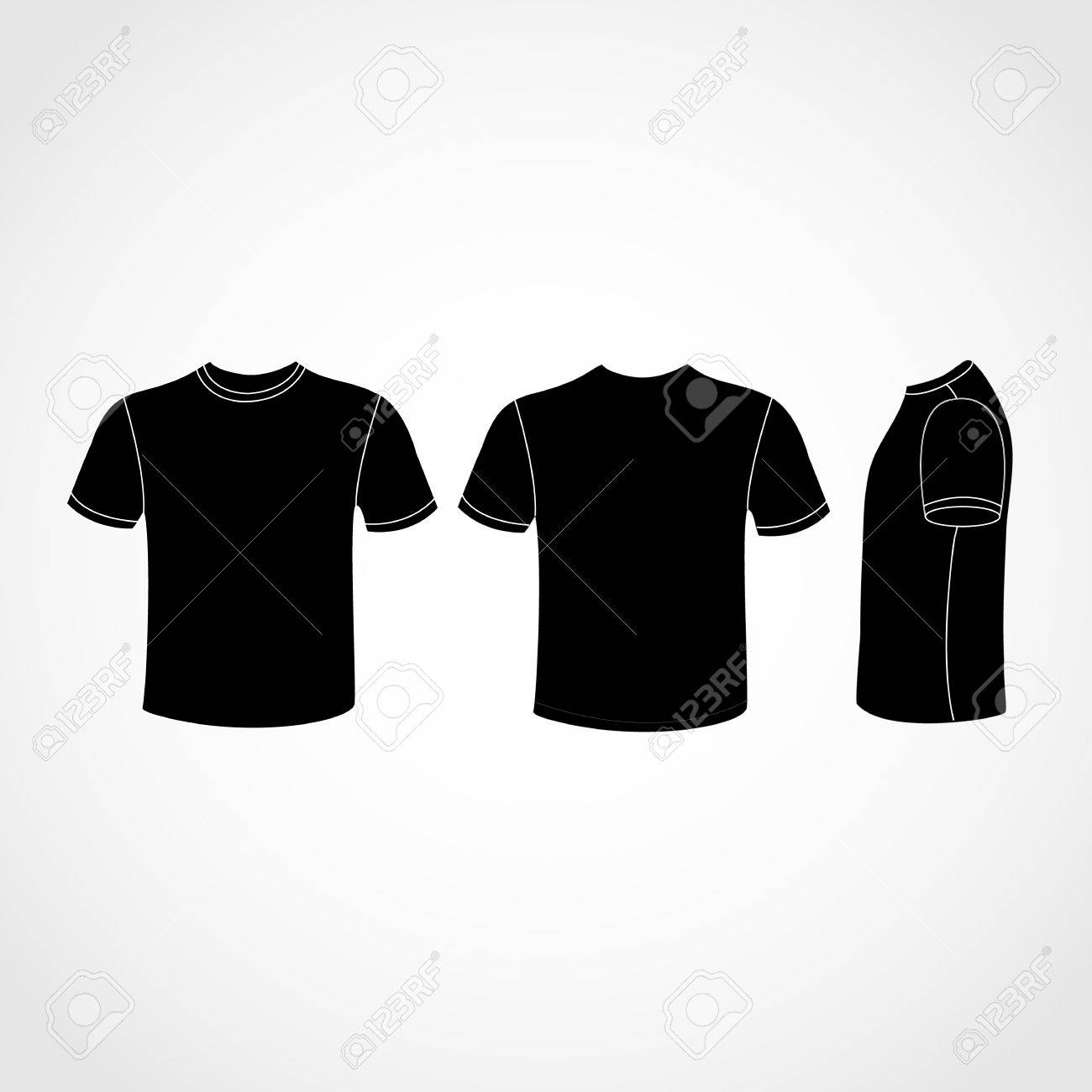 黒 T シャツのアイコンを任意の使用のために大きい のイラスト素材 ベクタ Image