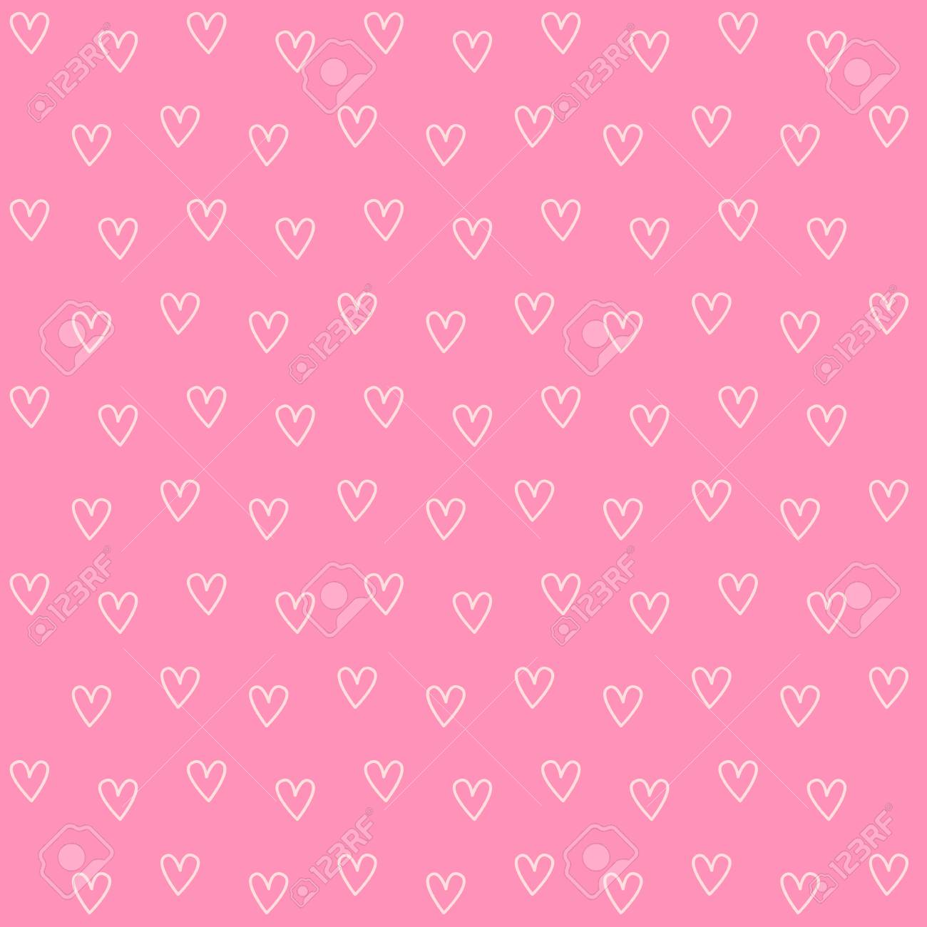 Pink Heart Wallpaper Set Great For Any Use. Royalty Free SVG, Cliparts,  Vectors, and Stock Illustration. Image 38321583., image size:1300x1300