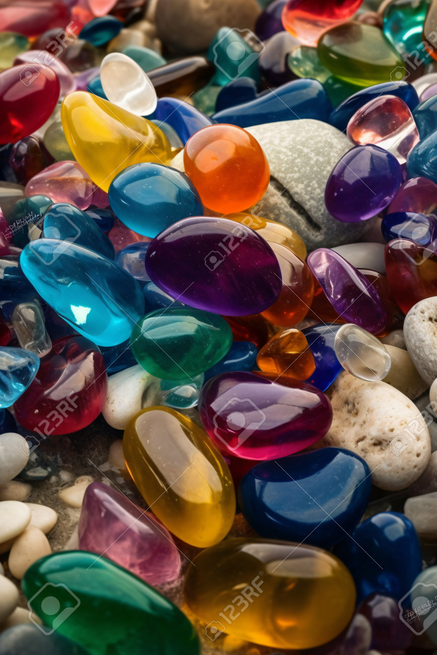 Colorful Stones On The Beach Close-up Macro Photo Texture Background Stock  Photo, Picture and Royalty Free Image. Image 219198446., image size:867x1300