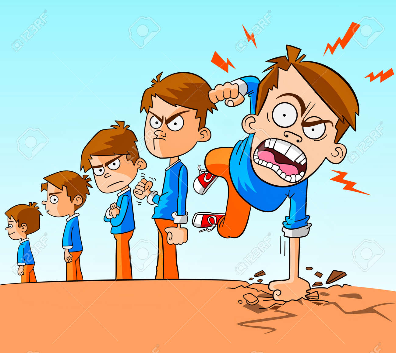 Resultado de imagen para gente agresiva animado