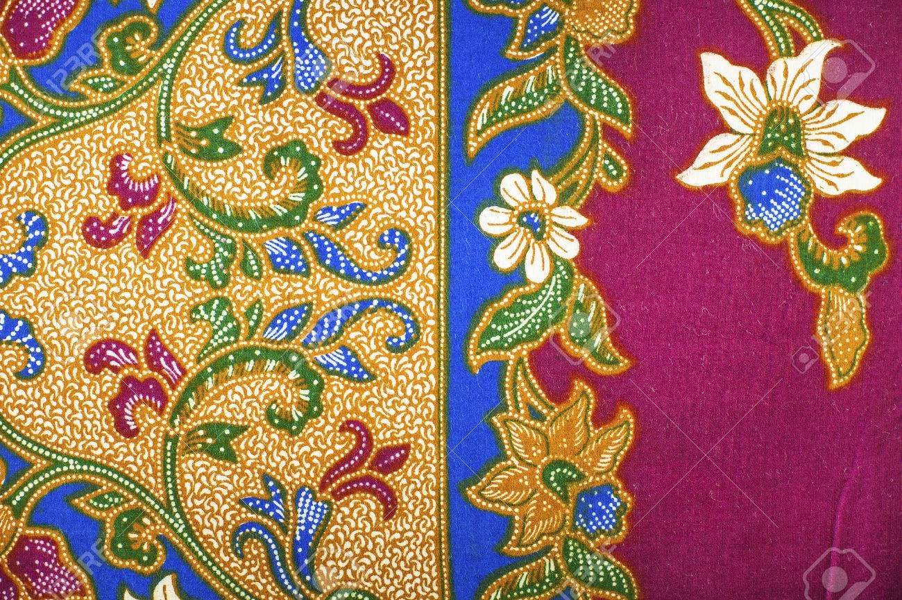 The Beautiful Of Art Malaysian And Indonesian Batik Pattern Stock 