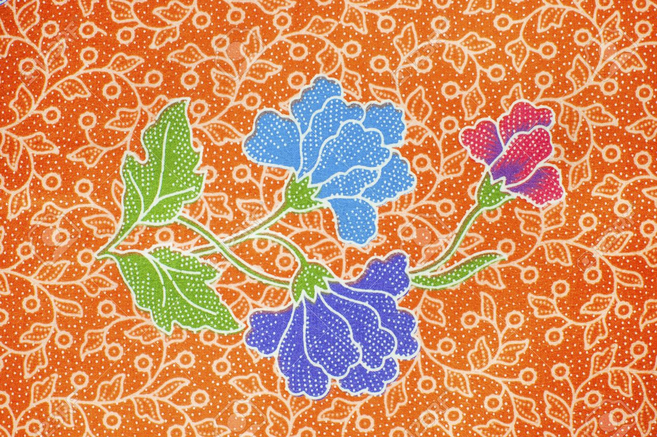 The Beautiful Of Art Malaysian And Indonesian Batik Pattern Stock