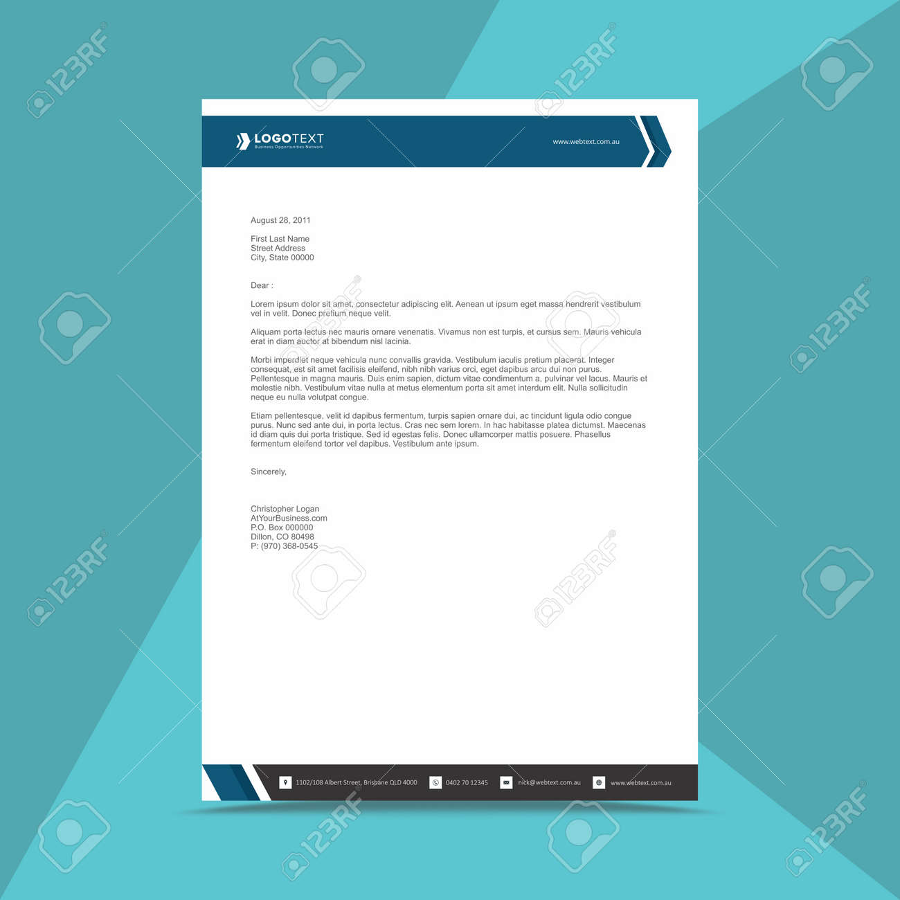 professional letterhead design template royalty free cliparts professional letterhead design