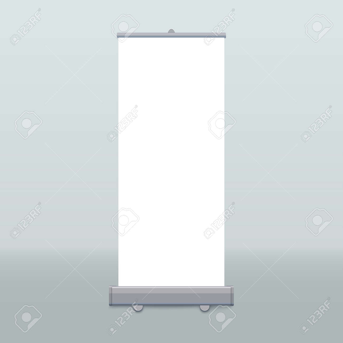 Download Roll Up Banner Isolated Vector Empty Display Mockup For Presentation Royalty Free Cliparts Vectors And Stock Illustration Image 117136476 PSD Mockup Templates