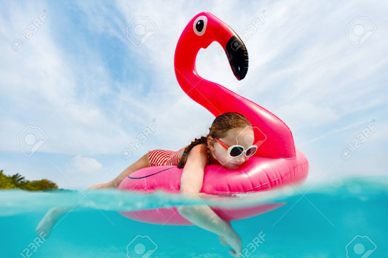 flamingo inflatable ring