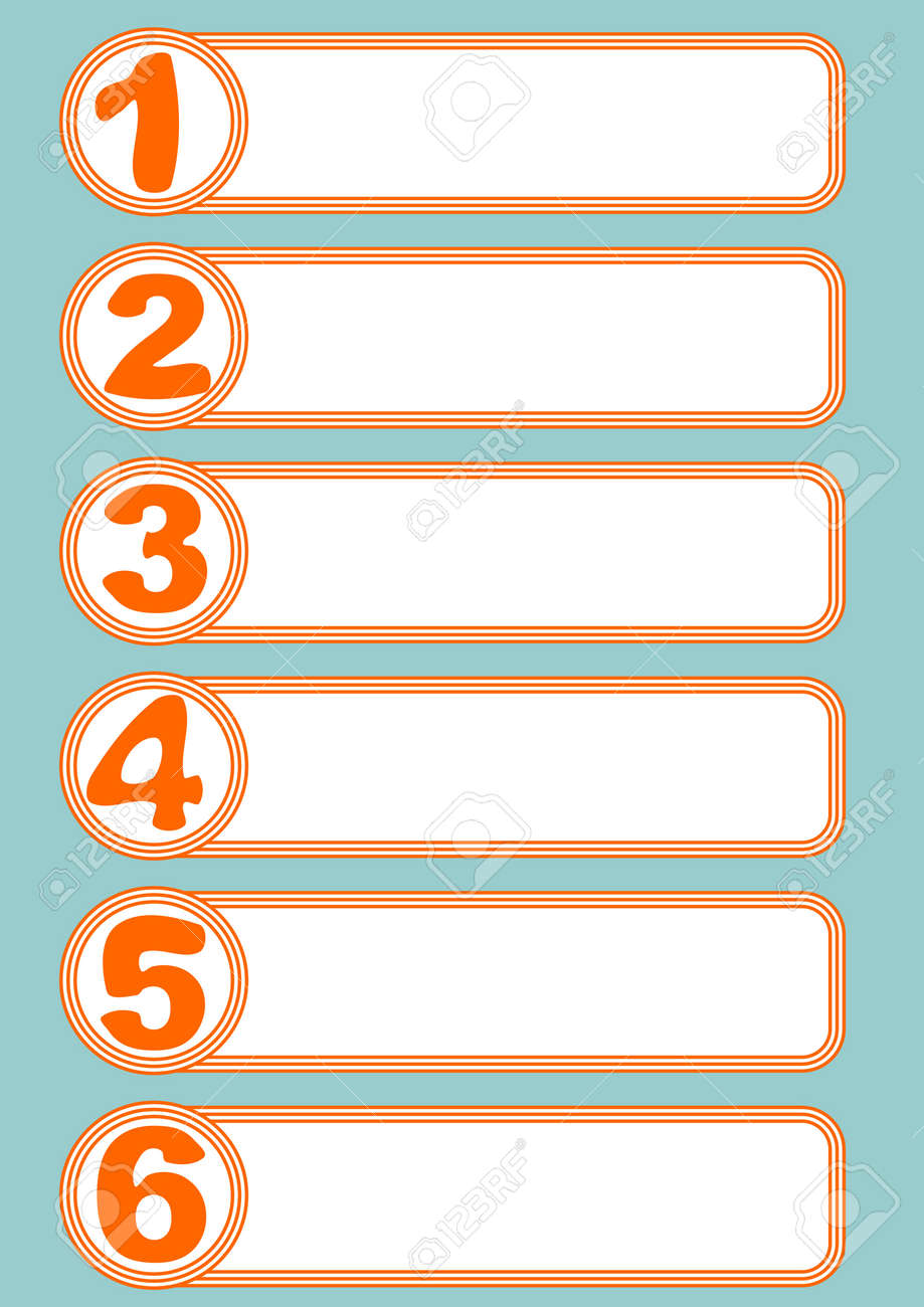 graphical presentation of the working process in six steps in