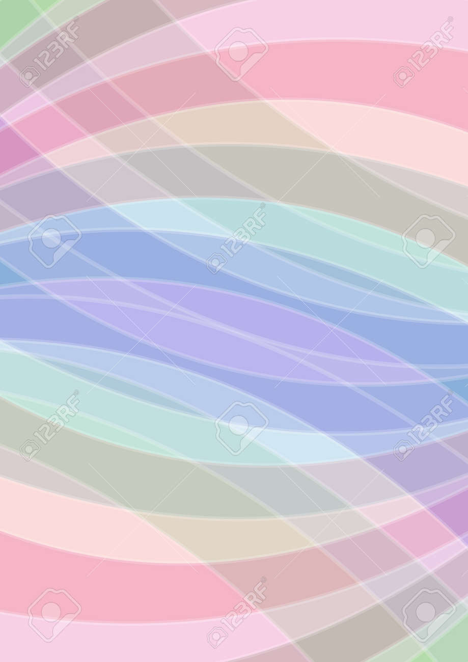 パステル色の抽象的な背景 円弧要素を重複で柔らかい色ベクトル Eps 10のイラスト素材 ベクタ Image