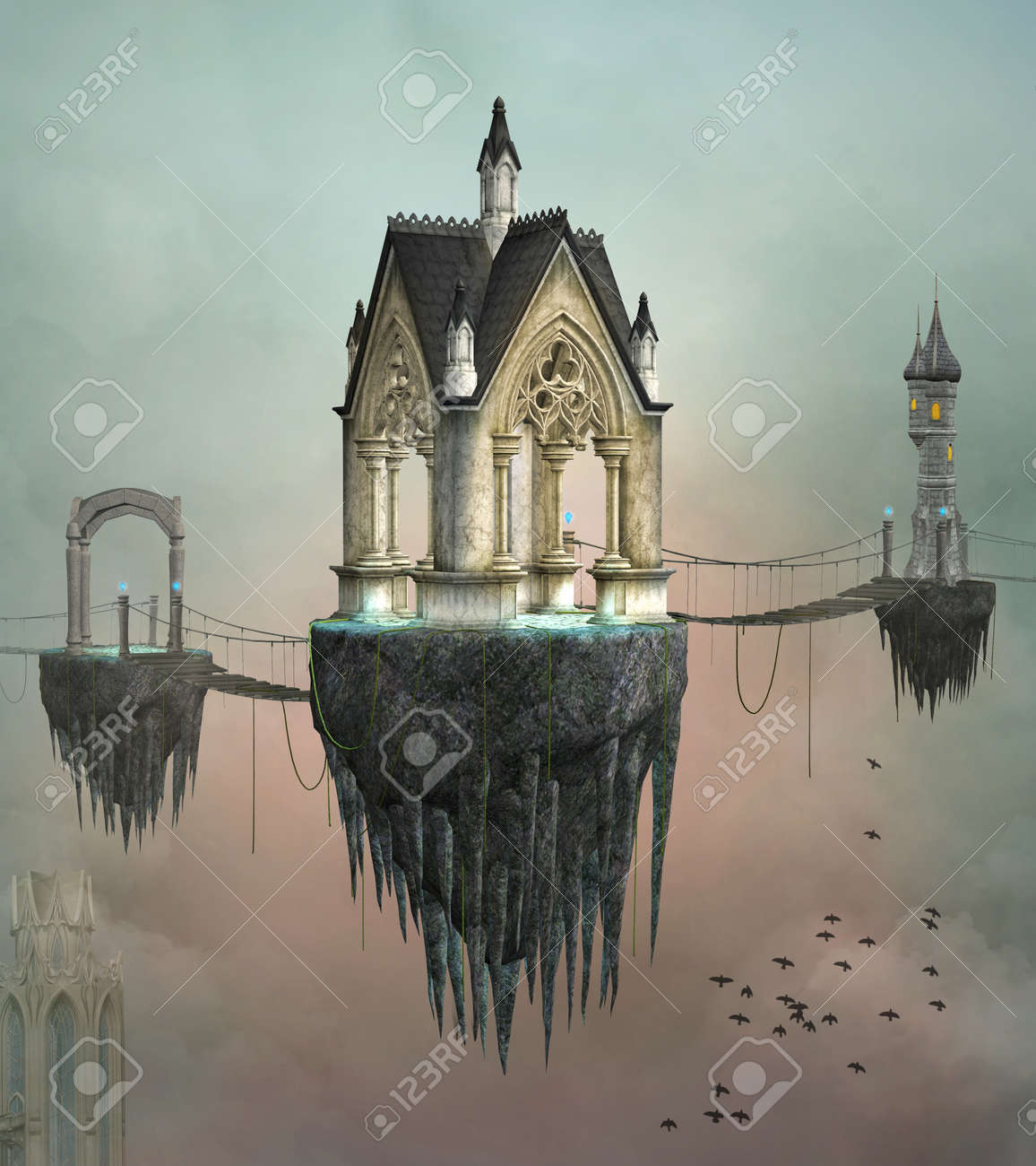 Fantasy Village Stock Photo Picture And Royalty Free Image Image