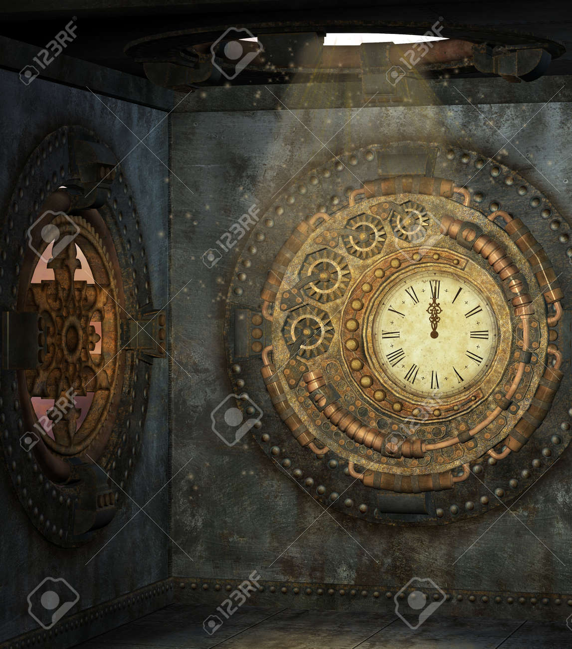 時計を少しスチーム パンク の写真素材 画像素材 Image