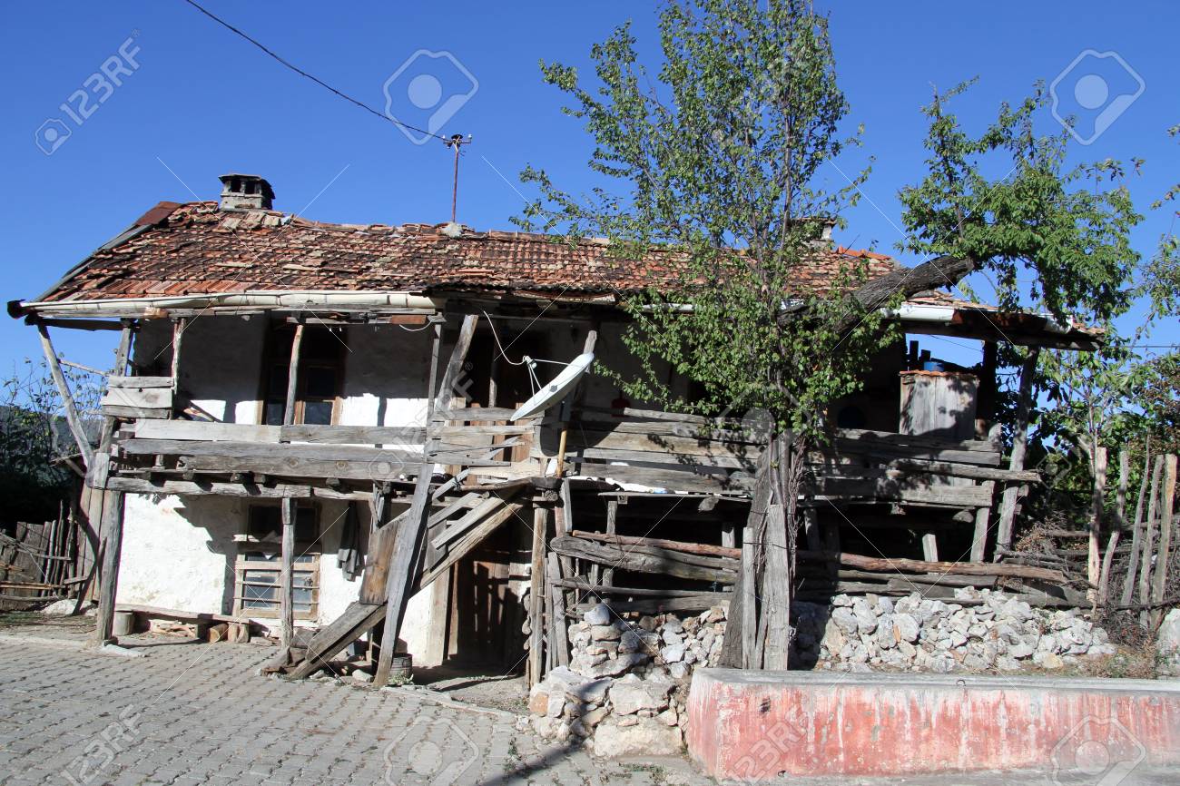 Old Ruined Farm House In Turkish Village In Turkey Stock Photo, Picture and  Royalty Free Image. Image 22930593.