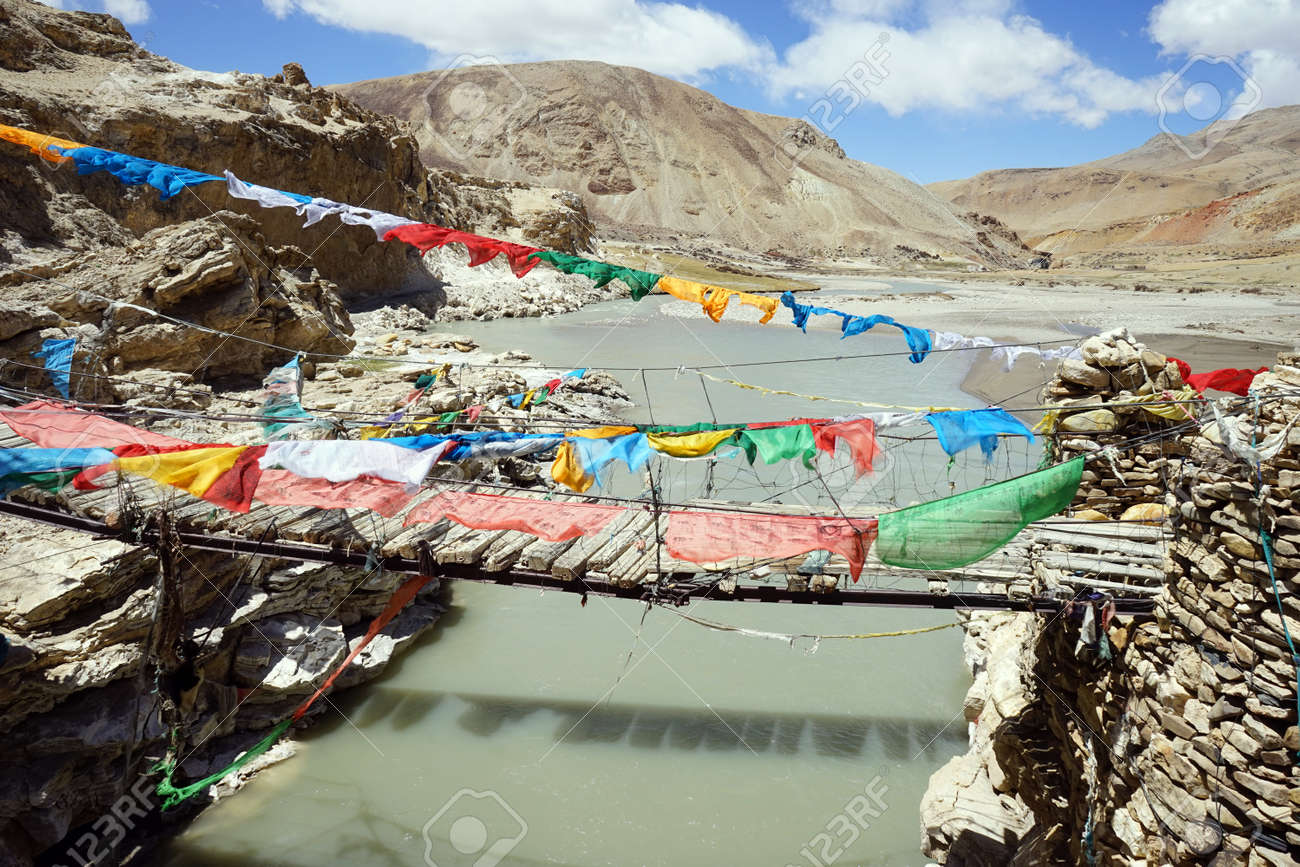 Bridge In Garuda Valley English Name Or Khyunglung Tibetan Name Tibet Stock Photo Picture And Royalty Free Image Image 79905446