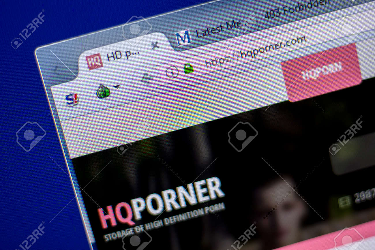 Ryazan, Russia - June 05, 2018: Homepage Of HQporner Website On The Display  Of PC, Url - HQporner.com Stock Photo, Picture and Royalty Free Image.  Image 110579852.