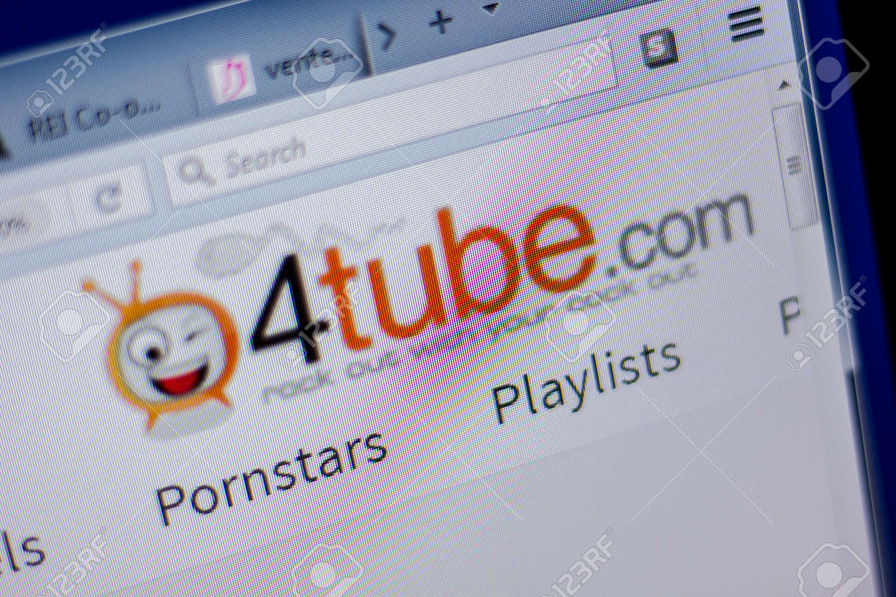 Ryazan, Russia - June 05, 2018: Homepage Of 4Tube Website On The Display Of  PC, Url - 4Tube.com Stock Photo, Picture and Royalty Free Image. Image  110579858.