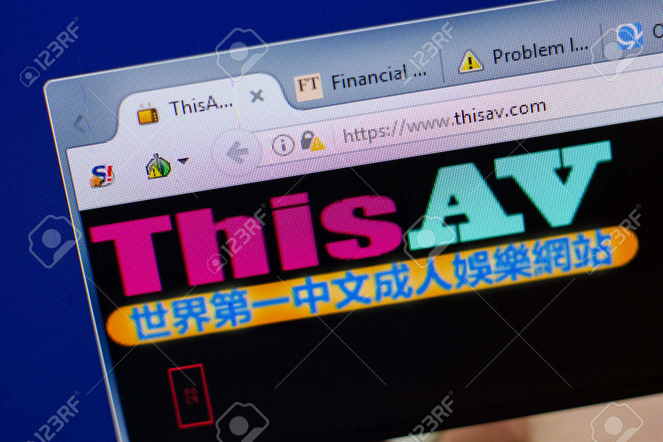 June 16, 2018: Homepage of ThisAV website on the display of PC, url - ThisA...