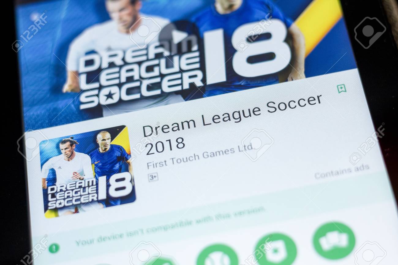 Ryazan Russia July 03 2018 Dream League Soccer 2018 Icon In The Ryazan Russia July 03 2018 Dream League Soccer 2018 Icon In The