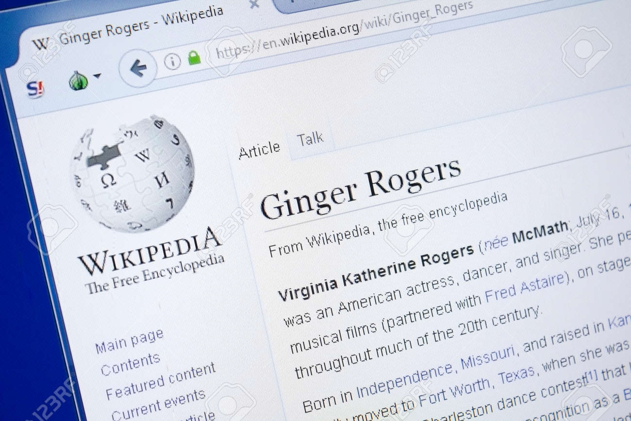 Download Ryazan Russia August 19 2018 Wikipedia Page About Ginger Stock Photo Picture And Royalty Free Image Image 107609682 PSD Mockup Templates