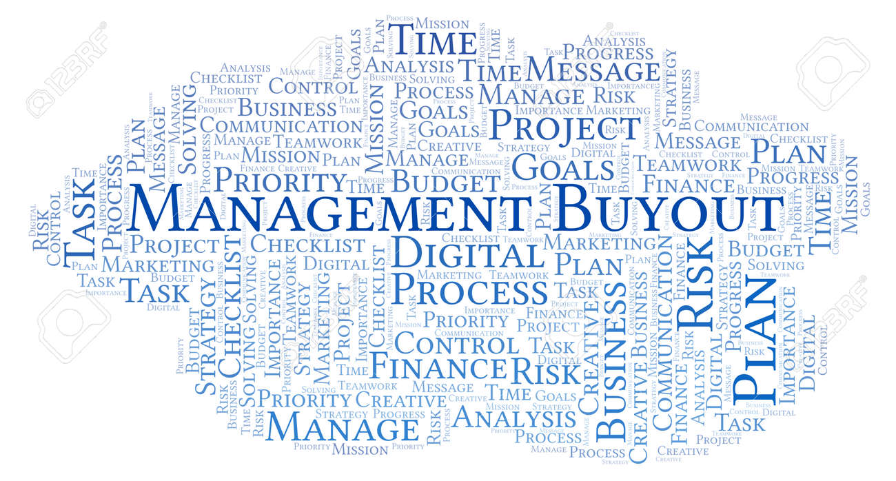 Management Buyout Word Cloud Made With Text Only Stock Photo Management Buyout Word Cloud Made With Text Only Stock Photo