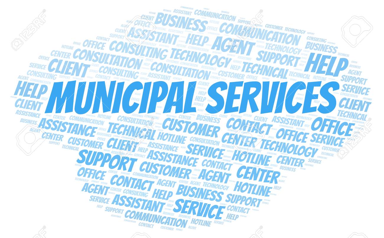 municipal services word cloud wordcloud made with text only services word