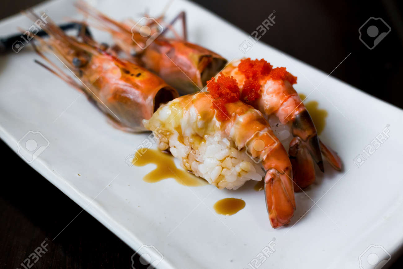 川海老寿司 握り寿司 日本料理 の写真素材 画像素材 Image