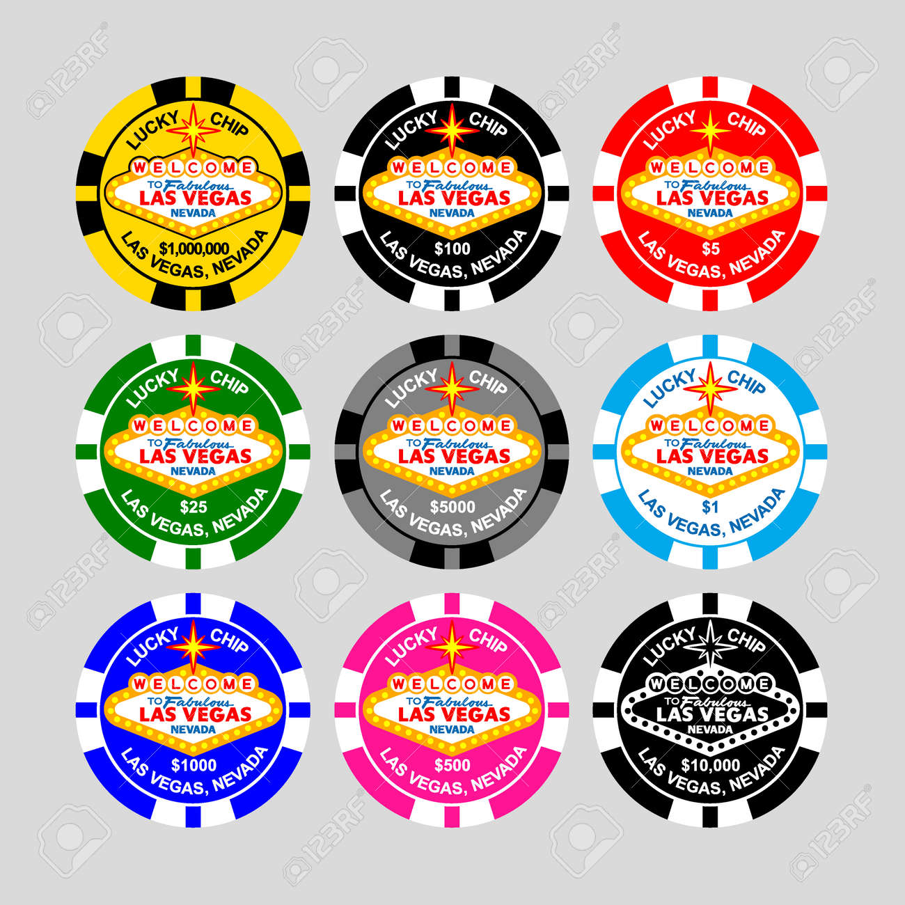 라스베가스 럭키칩 로열티 무료 사진, 그림, 이미지 그리고 스톡포토그래피. Image 143333611