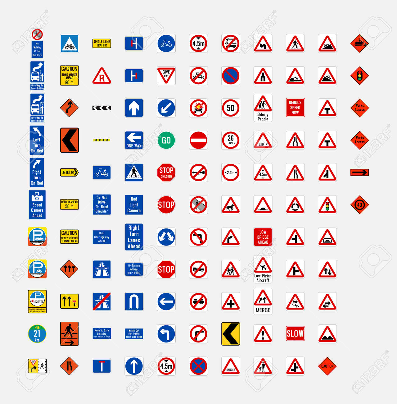 Road traffic signs