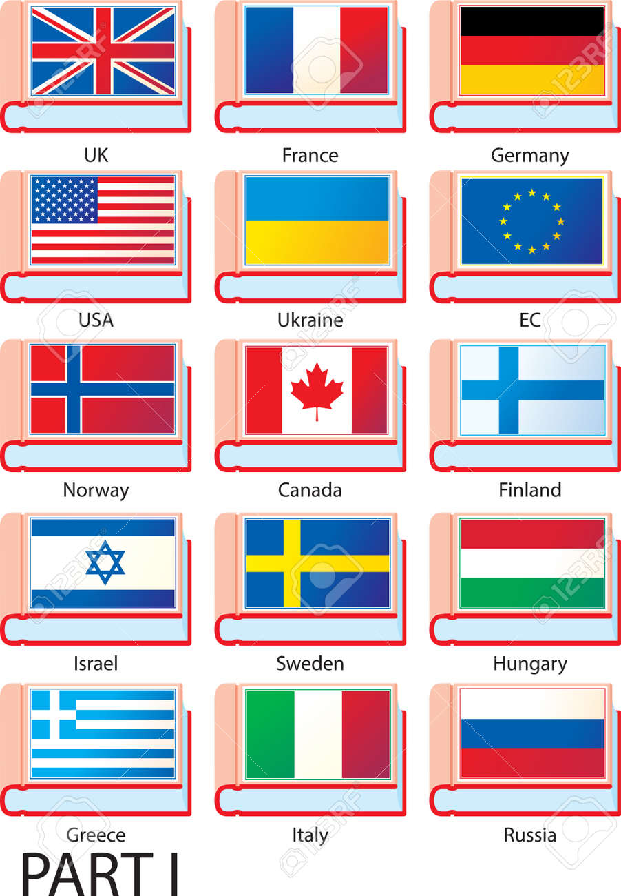 Banderas de paises y los nombres