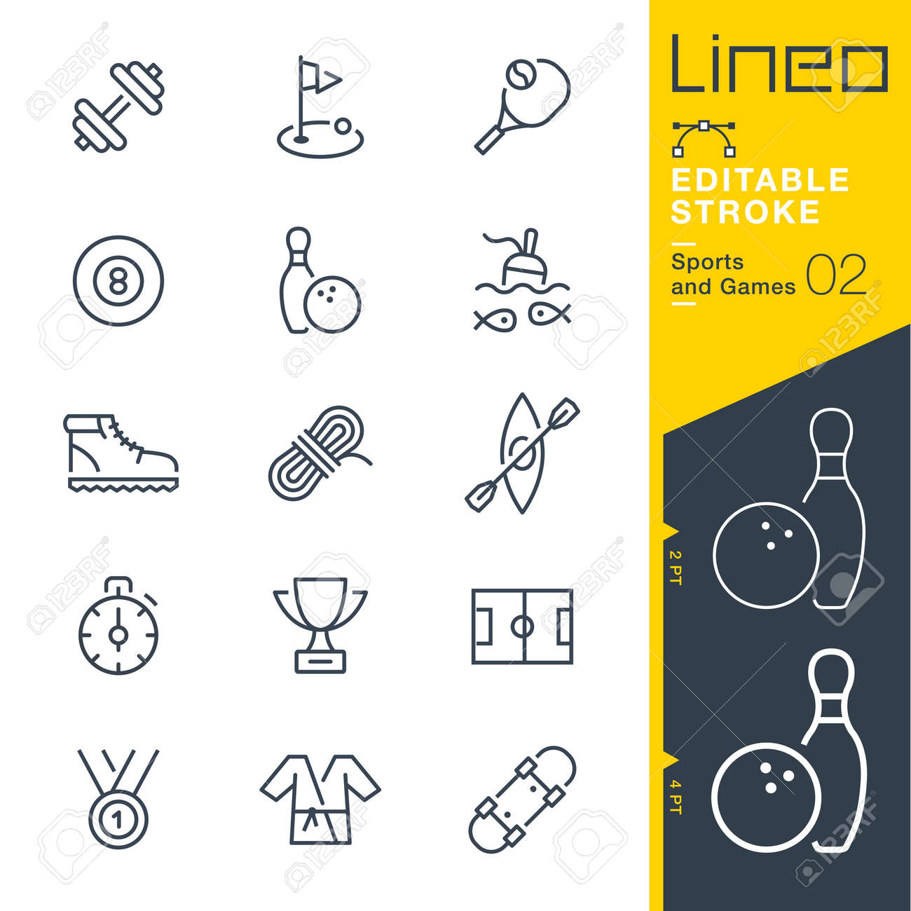 Lineo Editable Stroke - Sports and Games line icons Vector Icons - Adjust stroke weight - Change to any color - 85641772 Lineo Editable Stroke - Sports and Games line icons Vector Icons - Adjust stroke weight - Change to any color - 85641772
