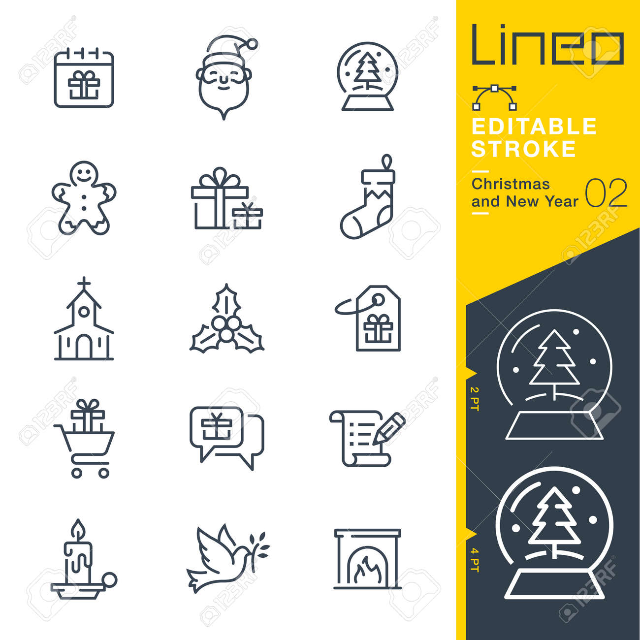 Lineo Editable Stroke - Christmas and New Year line icon Vector Icons - Adjust stroke weight - Change to any color - 87431924 Lineo Editable Stroke - Christmas and New Year line icon Vector Icons - Adjust stroke weight - Change to any color - 87431924