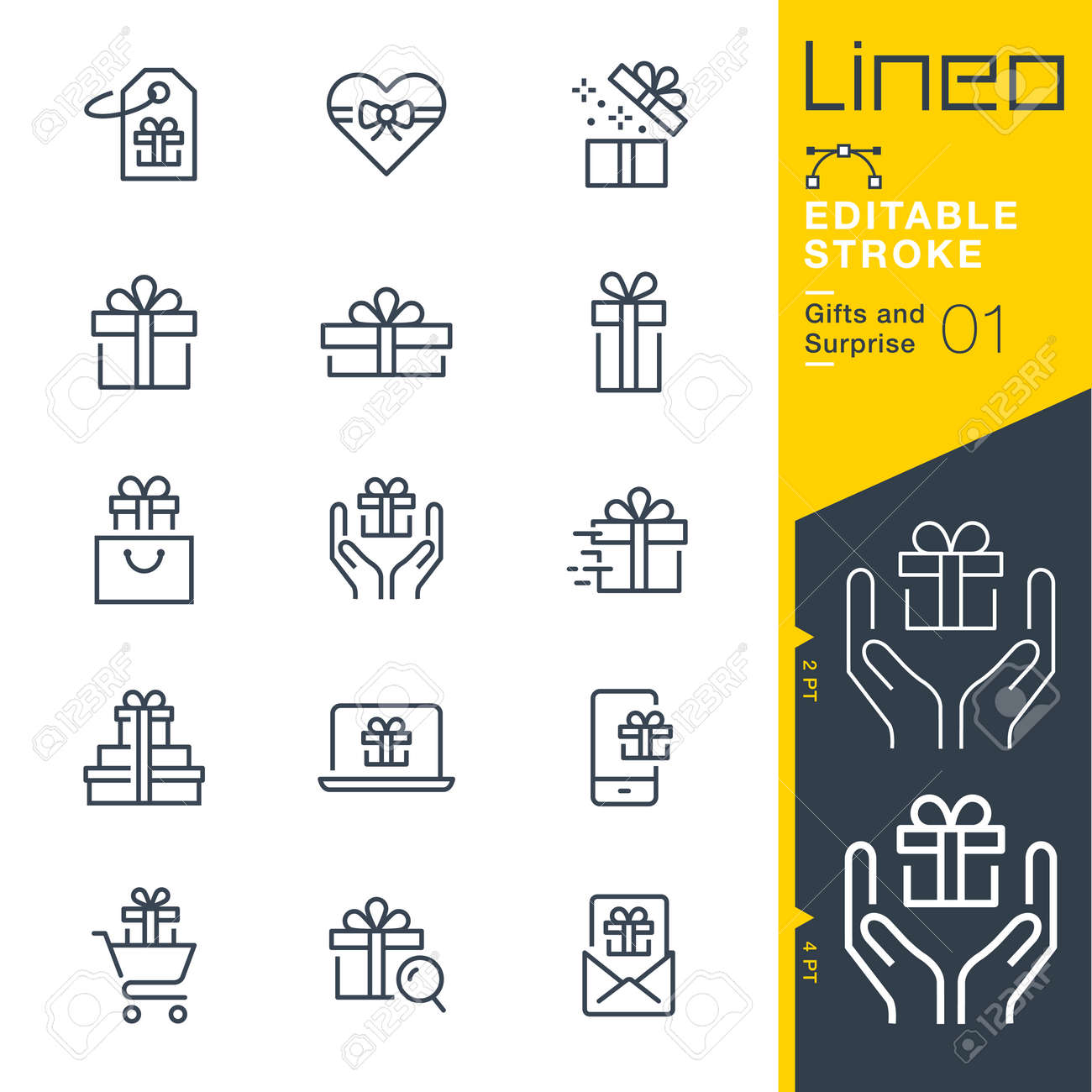 Lineo Editable Stroke. Gifts and surprise line icon vector icons. Adjust stroke weight. Change to any color - 87729299 Lineo Editable Stroke. Gifts and surprise line icon vector icons. Adjust stroke weight. Change to any color - 87729299