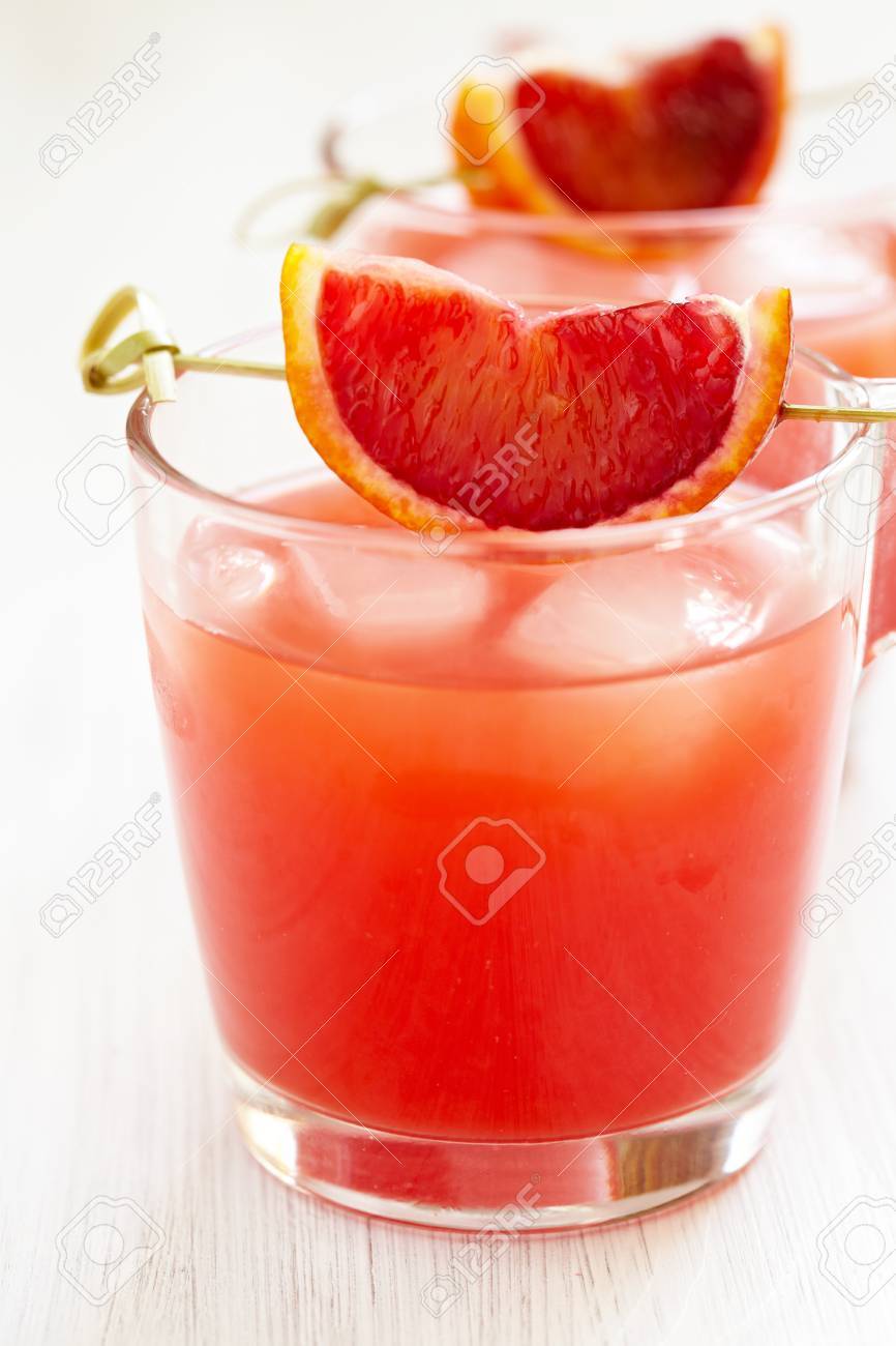 ブラッド オレンジのカクテル の写真素材 画像素材 Image
