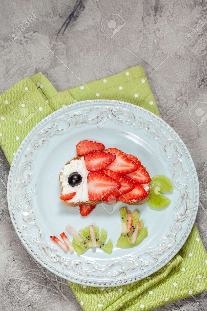 desayuno con frutas para niños