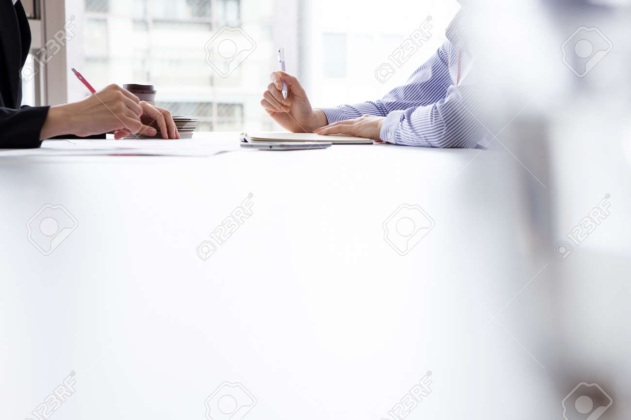 Business women are doing an interview in the office - 50436175 Business women are doing an interview in the office - 50436175