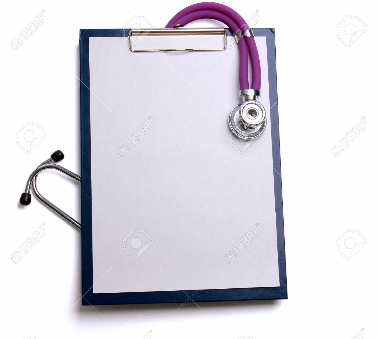 Medical Clipboard And Stethoscope Isolated On White Background Stock Photo Picture And Royalty Free Image Image 40375782