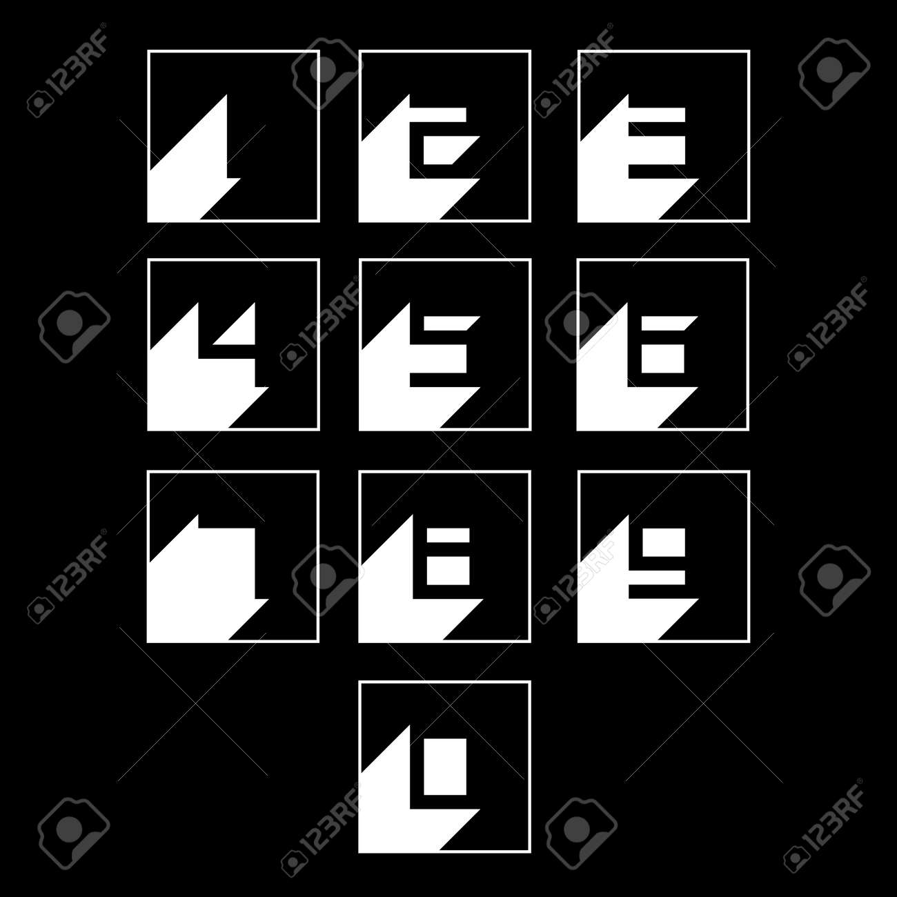 simple block font