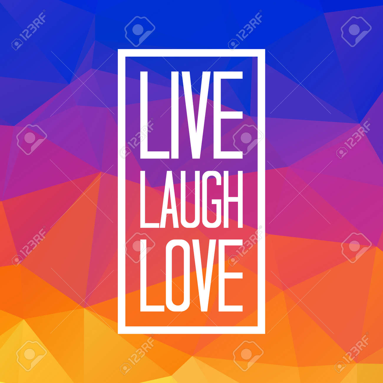 Direct Rire Citation D Amour Sur Triangule Faible Bruit De Fond Poly Vector Illustration Clip Art Libres De Droits Vecteurs Et Illustration Image