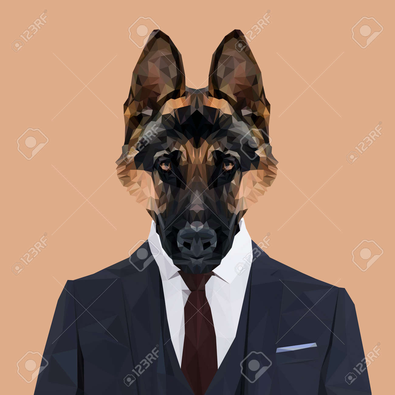 german shepherd dressed up