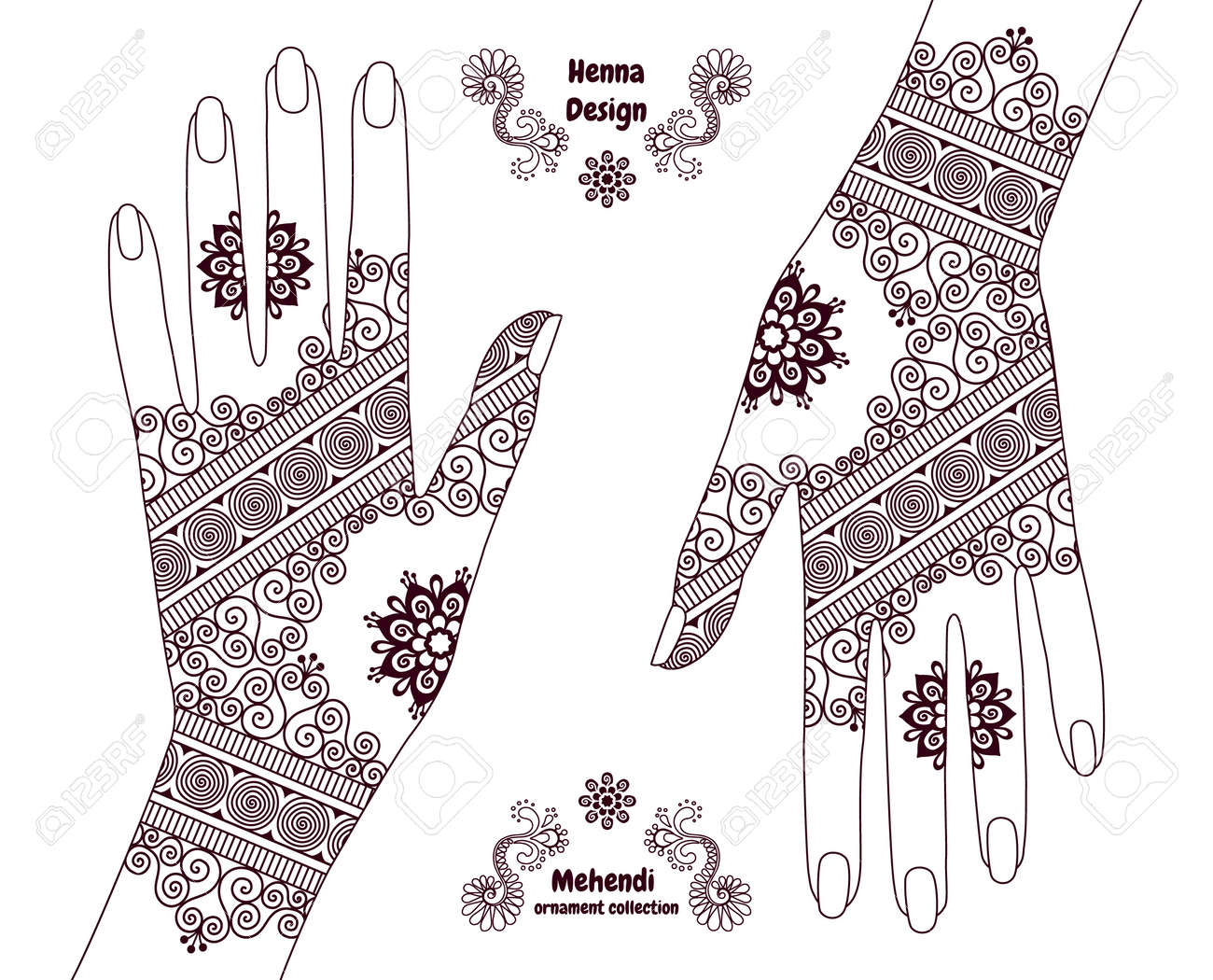 64 Gambar Ornamen Henna Paling Bagus 64 Gambar Ornamen Henna Paling Bagus