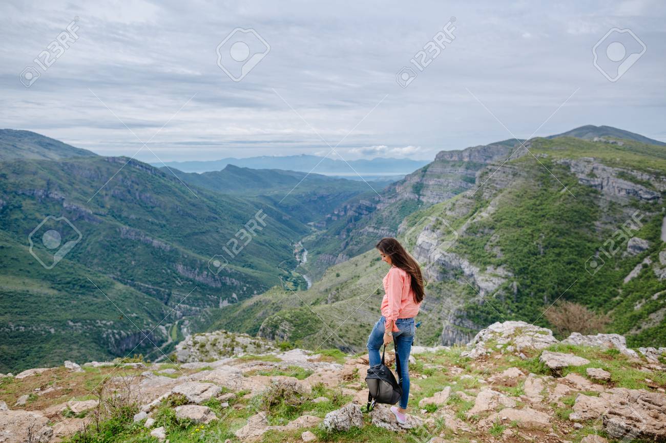 Hiking Woman Brunette Hiking Woman Brunette