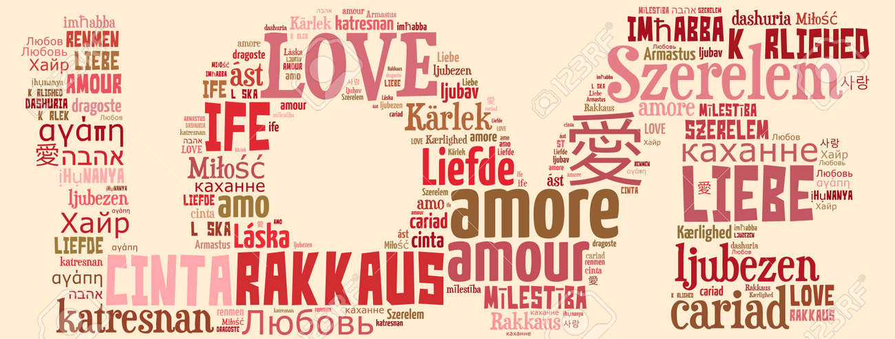 Love Keyword Cloud Stock Photo Love Keyword Cloud Stock Photo