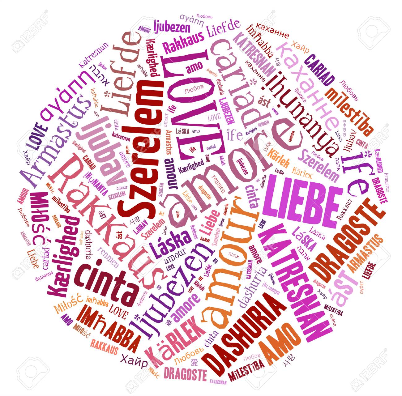 Love Keyword Cloud Stock Photo Love Keyword Cloud Stock Photo