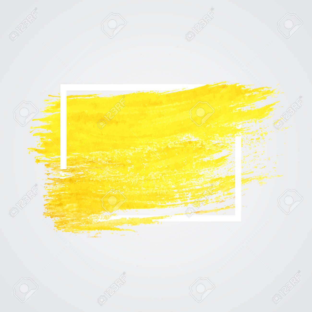 bright yellow paint brush