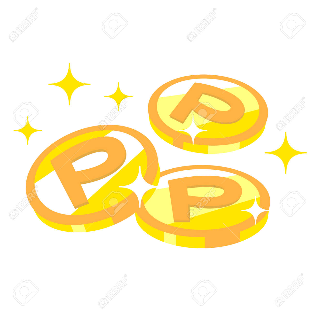 3 ポイント コインの写真素材・画像素材 Image 88325789