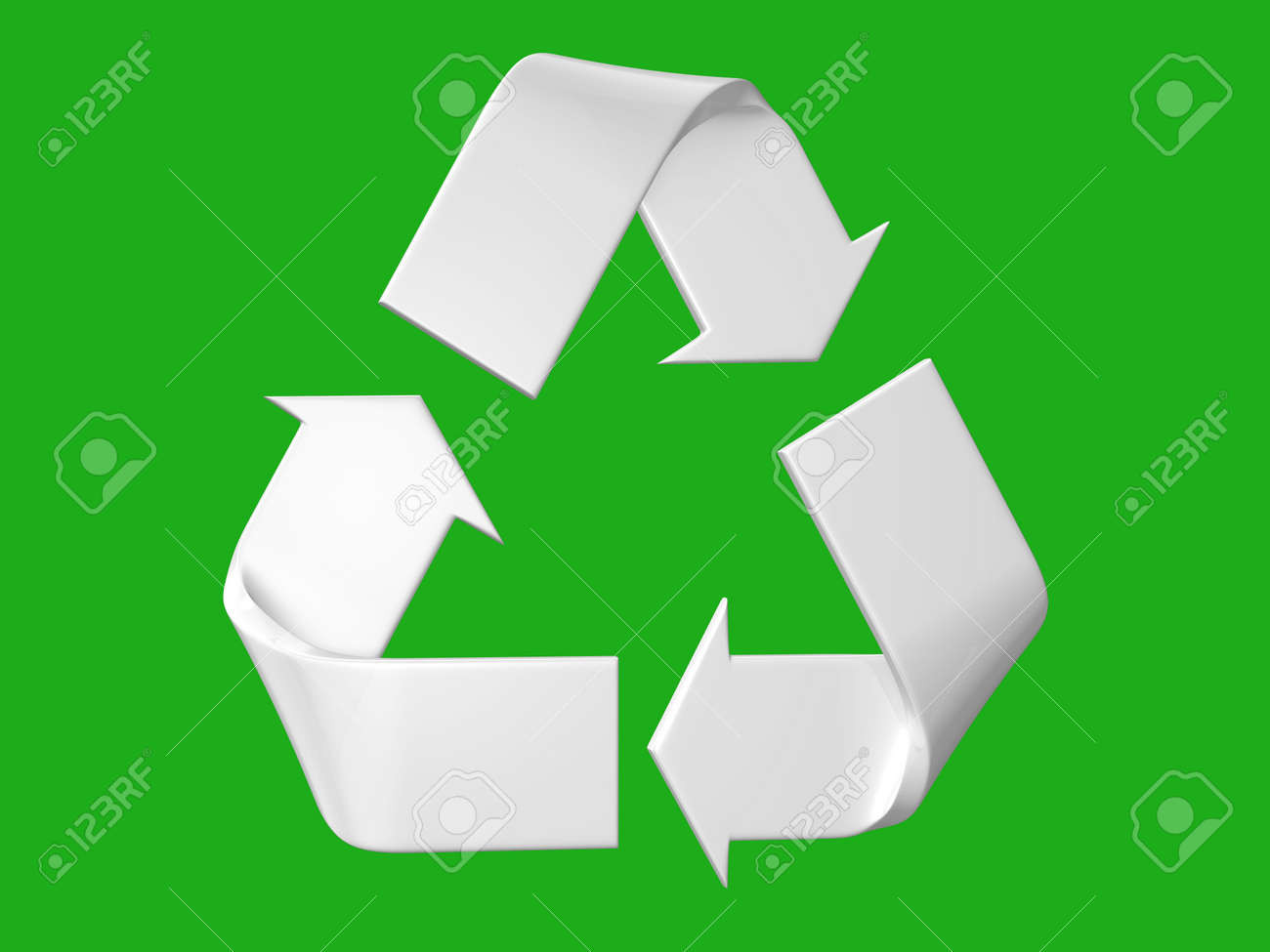 big white and relief recycle's sign on a green background - 7102916 big white and relief recycle's sign on a green background - 7102916