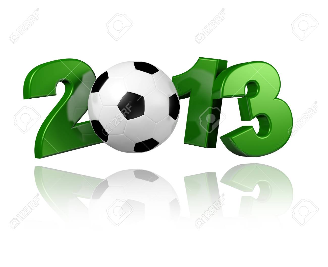 Football 2013 with a White Background - 13963403 Football 2013 with a White Background - 13963403