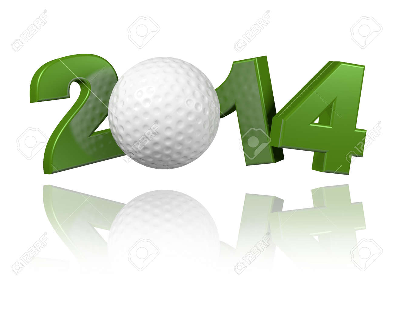 Golf 2014 design with a White Background - 23283405 Golf 2014 design with a White Background - 23283405