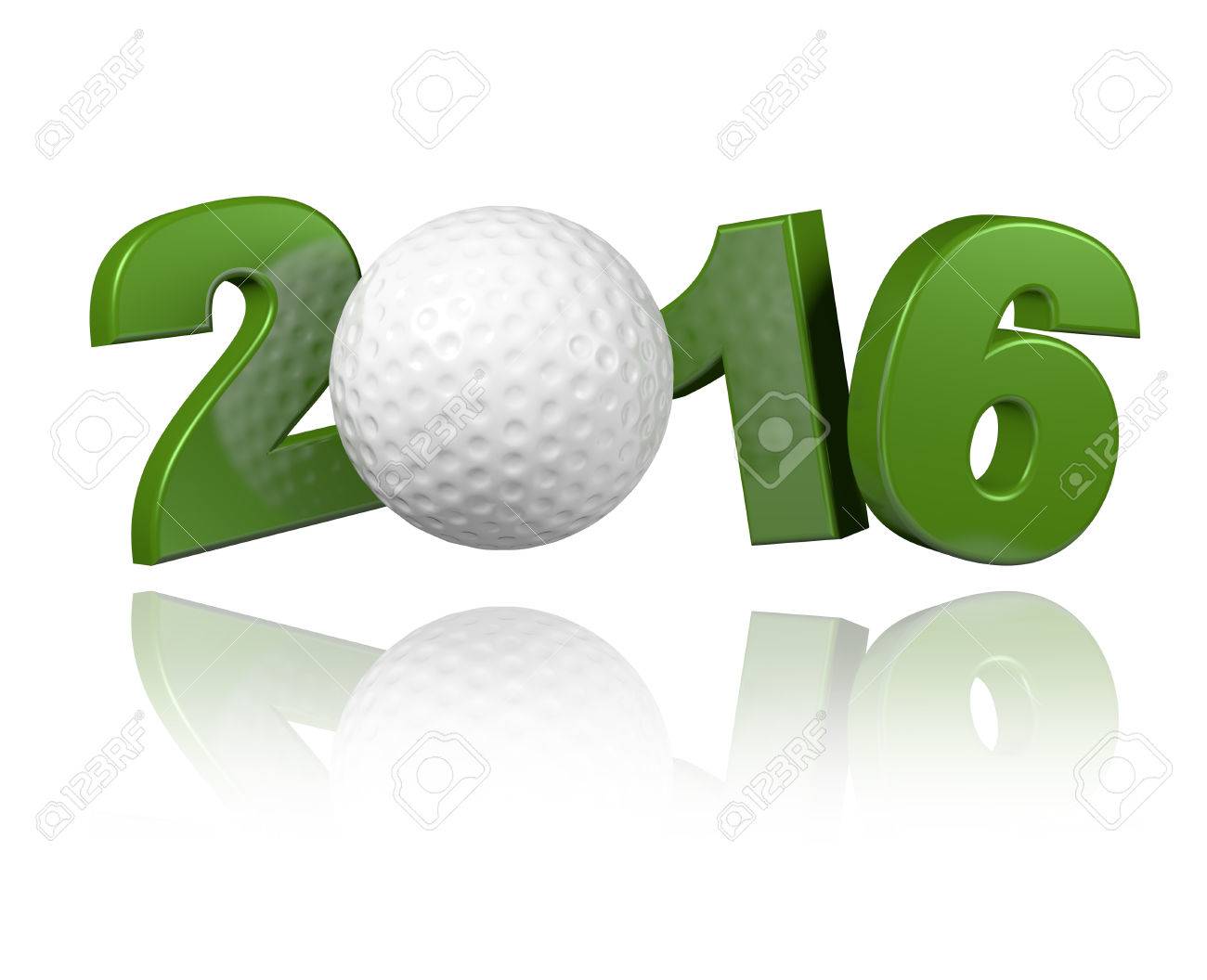 Golf 2016 design with a White Background - 43274065 Golf 2016 design with a White Background - 43274065